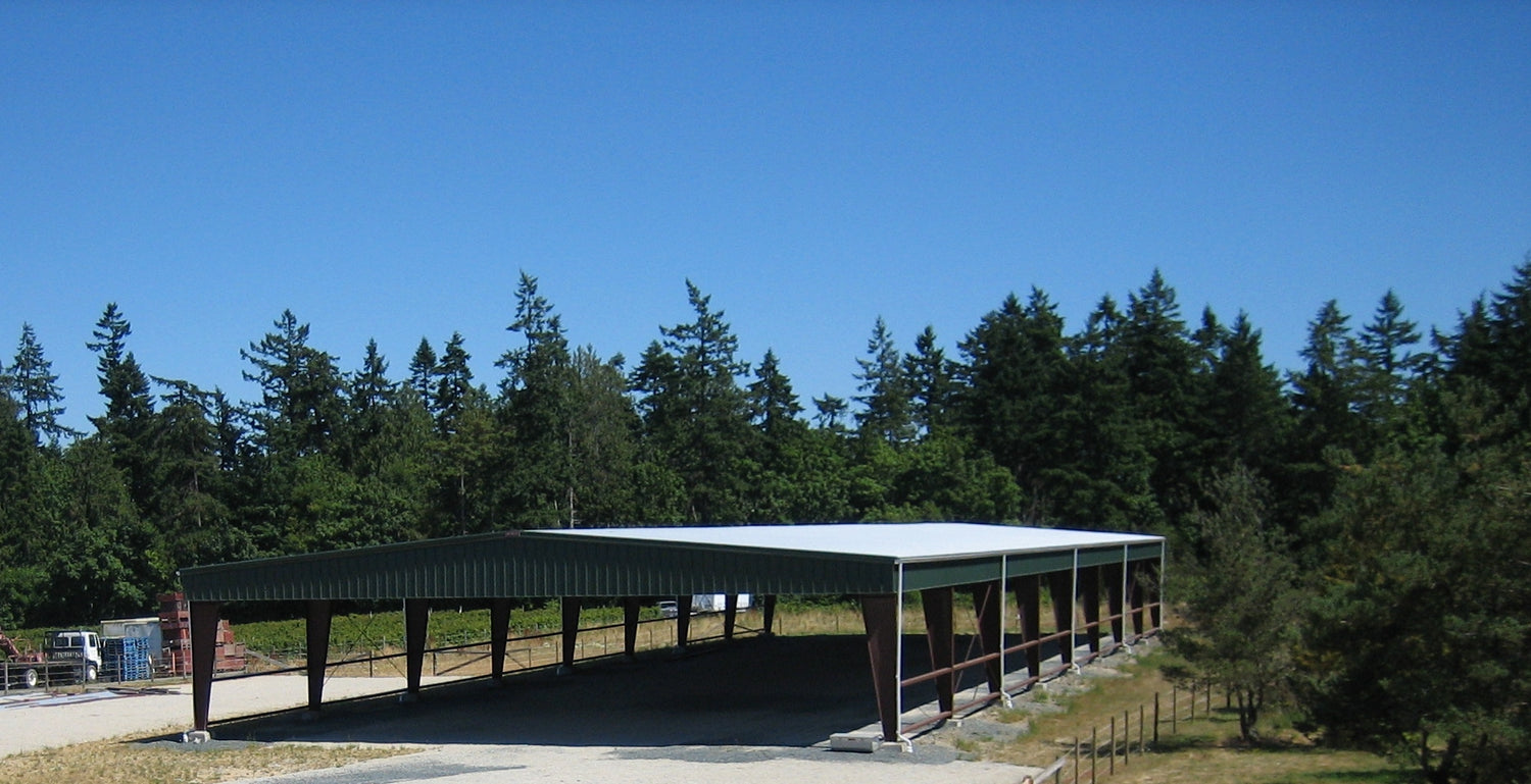 Pre-Engineered Steel Horse Riding Arena with Open Walls