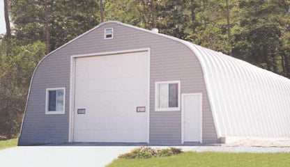 A-Series Steel Arch Quonset Building with Custom End Wall